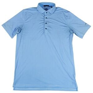 Greyson Grove Jordan XXIII Golf Course Polo Shirt Blue Striped Mens Medium
